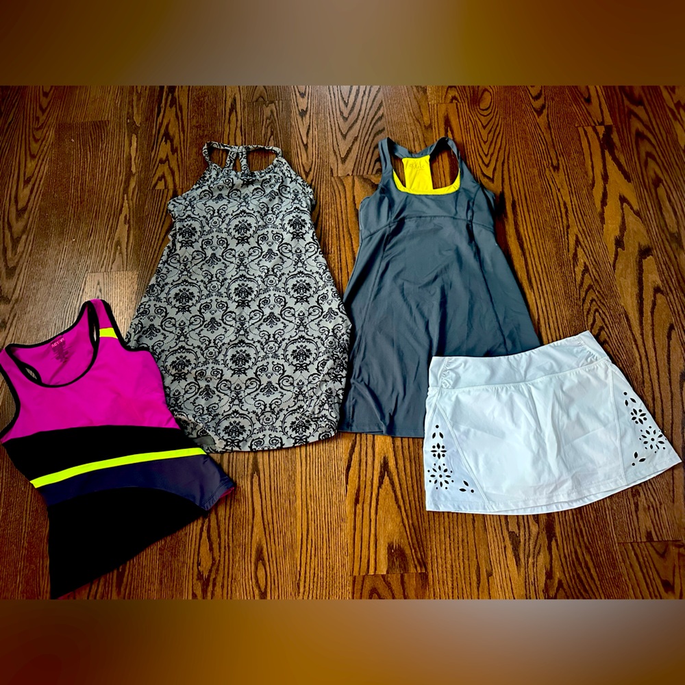 Stylish Activewear Set with Dresses, tanks  and Skirt